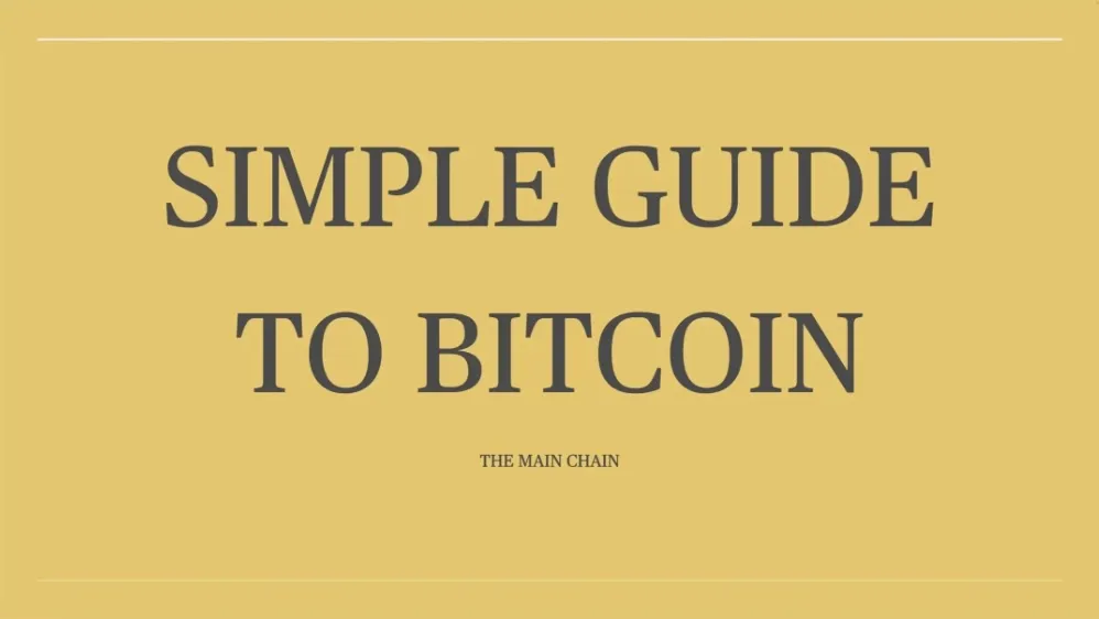 Simple Guide To Bitcoin